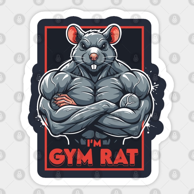 I'm Gym Rat Sticker by enrynz
